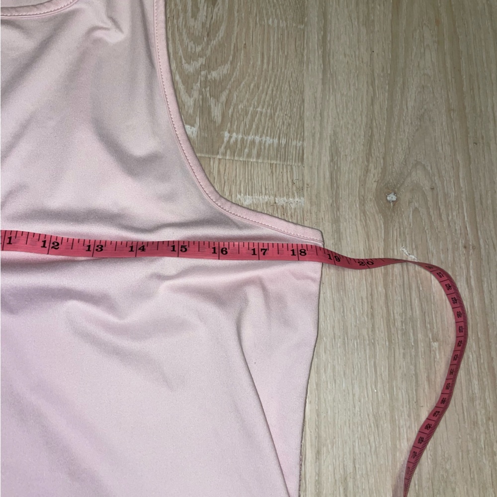 Mesh Back Motivational Pink Racerback Tank Top M - Picture 9 of 9